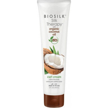 Купить - BioSilk Silk Therapy Organic Coconut Oil Curl Cream - Крем для локонов