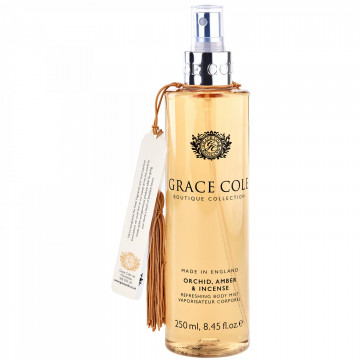 Купить - Grace Cole Boutique Orchid, Amber&Incense Body Mist - Парфюмированный спрей для тела "Орхидея, амбра и ладан"