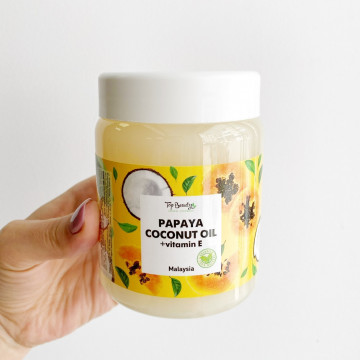 Купить - Top Beauty Papaya Coconut Oil - Масло кокосовое рафинированное (папайя)