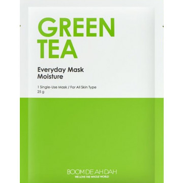 Купить - Boom De Ah Dah Everyday Mask Moisture Green Tea - Увлажняющая маска для лица с зеленым чаем