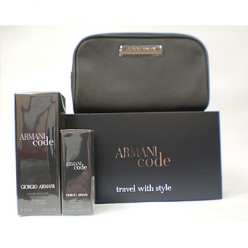 Купить - Giorgio Armani Armani Code - Подарочный набор (EDT75+EDT20+косметичка)