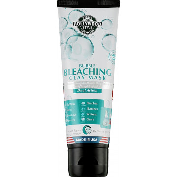 Купить - Hollywood Style Organic Bubble Bleaching Clay Mask - Пузырьковая осветляюющая маска