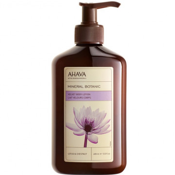 Купить - Ahava Mineral Botanic Velvet Body Lotion Lotus & Chestnut - Нежное молочко для тела Лотос и Сладкий каштан