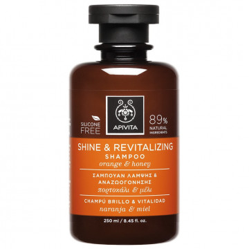 Купить - Apivita shine and revitalizing shampoo with orange&honey - Шампунь "Блеск и оздоровление" с апельсином и медом 