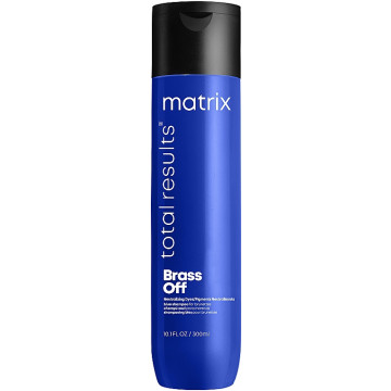 Купить - Matrix Total Results Brass Off Shampoo - Шампунь для нейтрализации нежелательных медных полутонов волос оттенков шатен и темный блонд