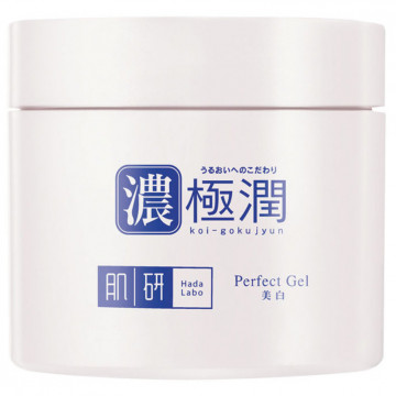 Купить - Hada Labo koi-gokujyun whitening perfect gel - Отбеливающий гиалуроновый гель для лица с арбутином 