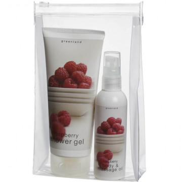 Купить - Greenland Fruit Extracts Set Raspberry - Набор Малина (гель для душа 200 мл + масло для тела и массажа 100 мл)