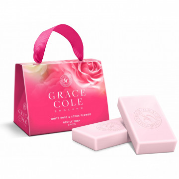 Купить - Grace Cole Gentle Soap White Rose&Lotus Flower - Подарочный набор "Роза и цветы лилии"