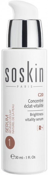 Soskin C20 Brightness Vitality Serum - Гель для лица "Энергия и сияние" с витамином C