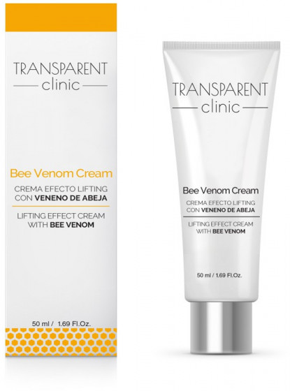 Transparent Clinic Bee Venom Cream - Интенсивный питательный и подтягивающий крем для лица мгновенного действия