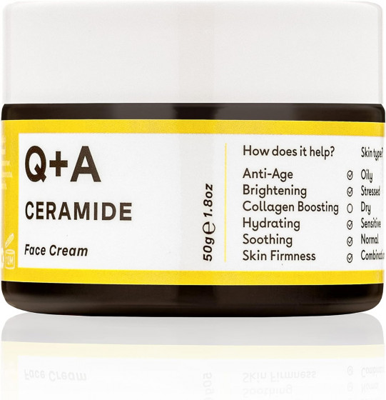 Q+A Ceramide Barrier Defence Face Cream - Защитный крем для лица с керамидами