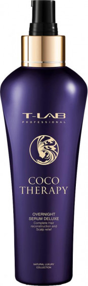 T-LAB Professional Coco Therapy Overnight Serum Deluxe - Сыворотка для волос