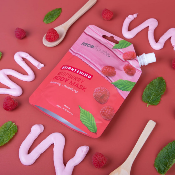 Face Facts Brightening Raspberry Body Mask - Осветляющая маска для тела "Малина" - 3