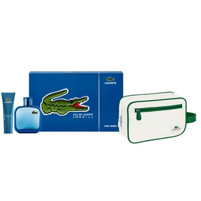 Lacoste Eau De L.12.12 Bleu - Подарочный набор (EDT100+S/G50+сумка)