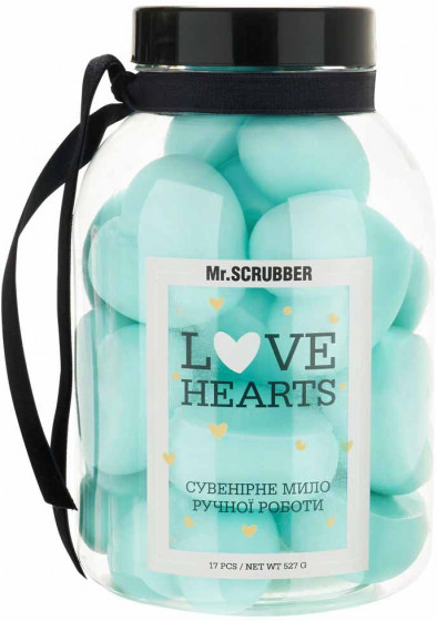 Mr.Scrubber Handmade Perfumed Soap "Love Hearts Tiffany" - Парфюмированное сувенирное мыло ручной работы