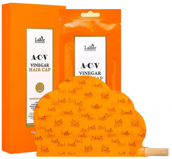 La'dor ACV Vinegar Hair Cap - Маска-шапочка для волос с яблочным уксусом - 6