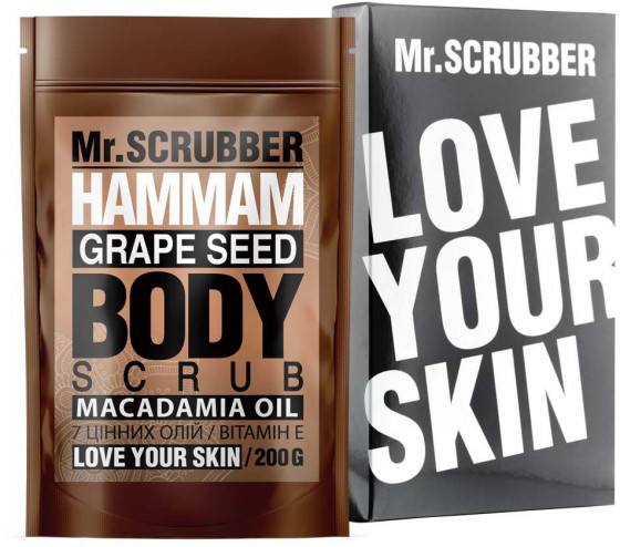 Mr.Scrubber Hammam Macadamia Oil Grape Seed Body Scrub - Скраб для тела