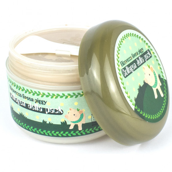 Elizavecca Green Piggy Collagen Jella Pack - Высококонцентрированная коллагеновая маска для упругости и эластичности кожи - 3