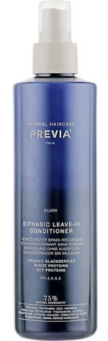 Previa Silver Leaven-in Conditioner - Двухфазный несмываемый спрей-кондиционер "Серебряный блеск"