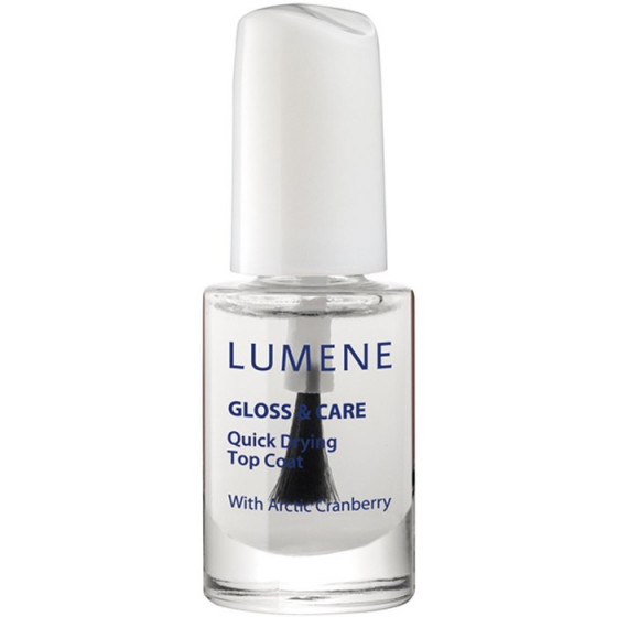 Lumene Gloss & Care Quick Drying Top Coat - Быстросохнущее покрытие для закрепления лака