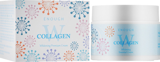 Enough W Collagen Whitening Premium Cream - Осветляющий крем для лица с коллагеном