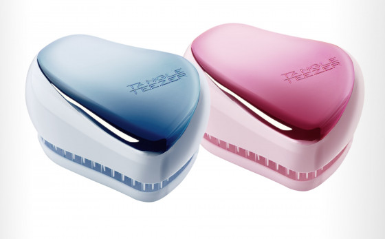 Tangle Teezer Compact Styler Baby Doll Pink Chrome - Расческа для волос - 6