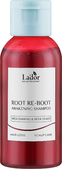 La'dor Root Re-Boot Awakening Shampoo Red Ginseng & Beer Yeast - Шампунь с женьшенем для роста волос