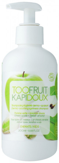 Toofruit Kapidoux Dermo-Soothing Shampoo - Смягчающий шампунь "Яблоко-миндаль"