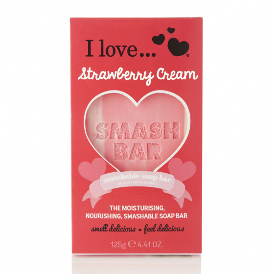 I Love Strawberry Cream Smash Bar Soap - Мыло "Клубничный крем"