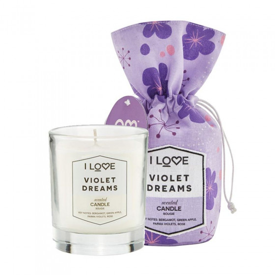 I Love Violet Dreams Candle - Ароматическая свеча "Фиалка" - 3