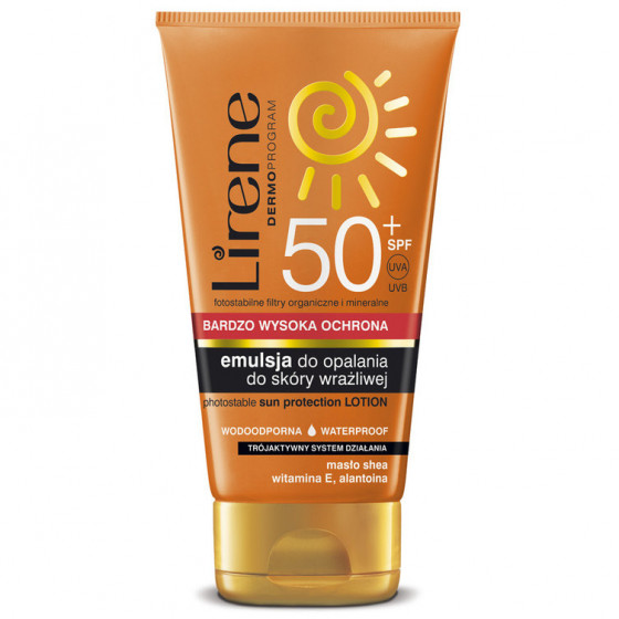 Lirene Sun Care SPF50 - Водостойкий лосьон для загара SPF50