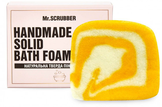 Mr.Scrubber Handmade Solid Bath Foam "Mandarin" - Натуральная твердая пена для ванны