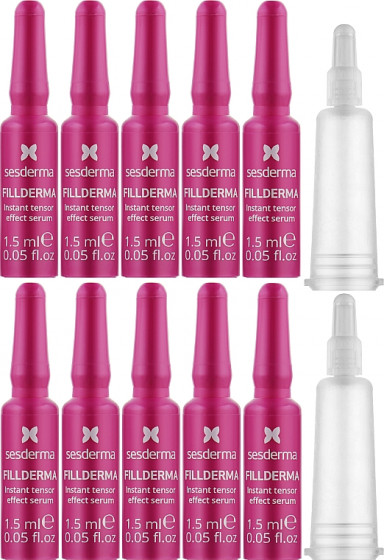 Sesderma Fillderma Instant Tensor Effect Serum Ampoules - Интенсивные лифтинг ампулы для заполнения морщин - 1