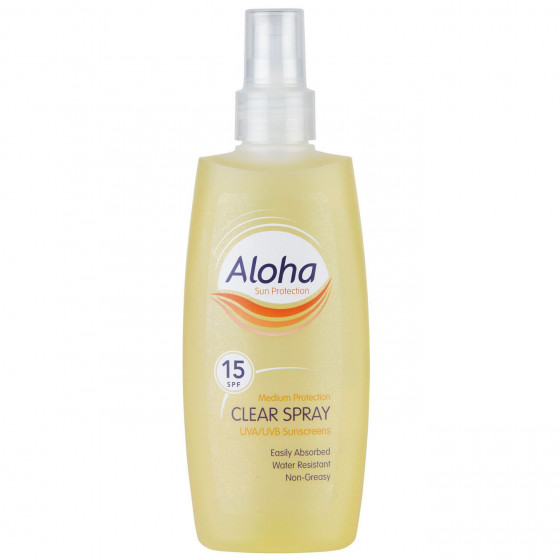 Aloha Sun Protection Clear Spray SPF 15 - Прозрачный солнцезащитный спрей 