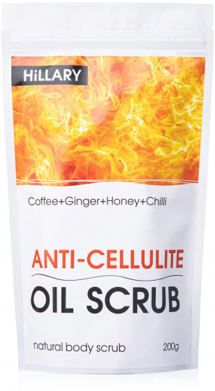 Hillary Anti-Cellulite Oil Scrub - Антицеллюлитный разогревающий скраб для тела