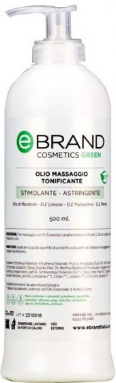 Ebrand Olio Massaggio Tonificante - Тонизирующее массажное масло