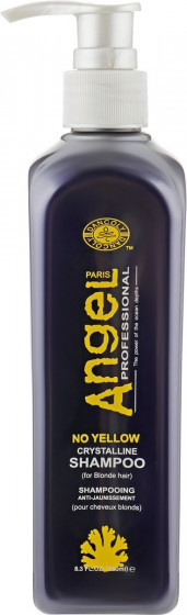 Angel Professional No Yellow Crystalline Shampoo - Шампунь для нейтрализации желтого пигмента