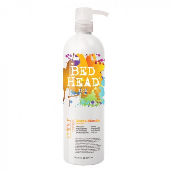 Tigi Bed Head Colour Combat Dumb Blonde Shampoo - Восстанавливающий и сохраняющий цвет волос шампунь для блондинок