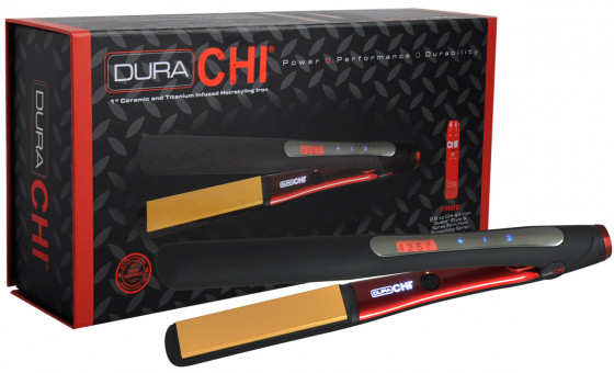 CHI Dura 1 Ceramic and Titanium Infused Hairstyling Iron - Профессиональный утюжок для волос - 1