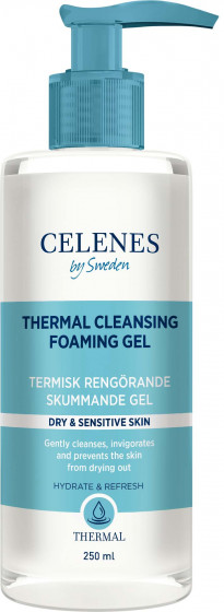 Celenes Thermal Cleansing Foaming Gel - Термальная очищающая гель-пенка для сухой и чувствительной кожи лица