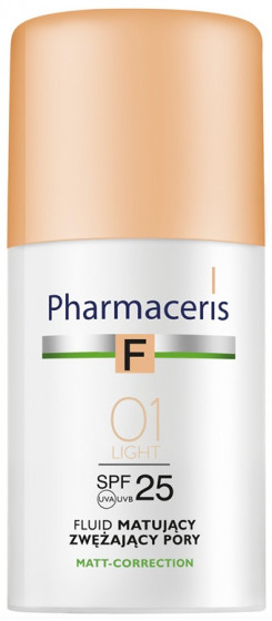 Pharmaceris F Mattifying Fluid Pore Refining SPF25 - Матирующий тональный флюид