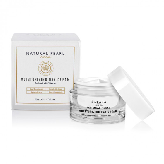 Satara Natural Pearl Moisturizing Day Cream - Дневной укрепляющий крем с витаминами - 2