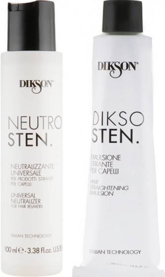 Dikson Dikso Sten Hair Straightening Treatment - Двухфазная процедура для выпрямления волос - 2