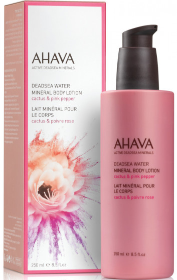 Ahava Deadsea Water Mineral Body Lotion Cactus & Pink Pepper - Лосьон для тела минеральный Кактус и Розовый перец