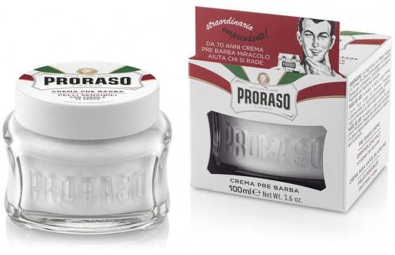 Proraso White Line Pre-Shaving Anti-Irritation Cream - Крем для чувствительной кожи перед бритьем - 3