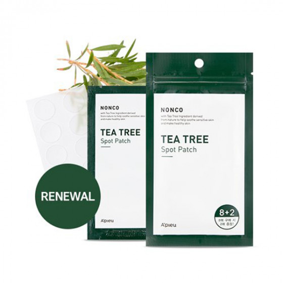 A'Pieu NonCo Tea Tree Spot Patch Night Care - Точечные патчи ночного действия с экстрактом чайного дерева - 1