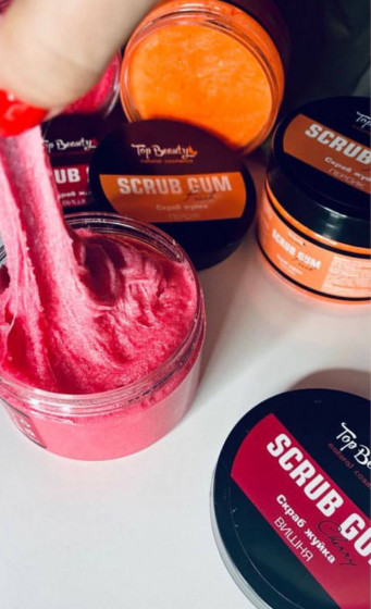 Top Beauty Scrub Gum - Скраб-жвачка для тела Вишня - 1