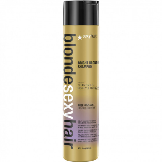 Sexy Hair Sulfate-Free Bright Blonde Shampoo - Шампунь корректирующий Сияющий Блонд без сульфатов