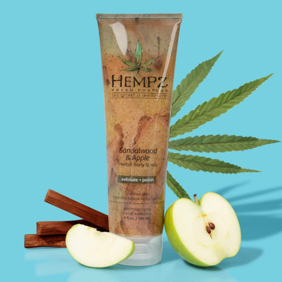 Hempz Body Scrub Sandalwood and Apple - Скраб для тела "Фьюжен Сандал-Яблоко" - 3