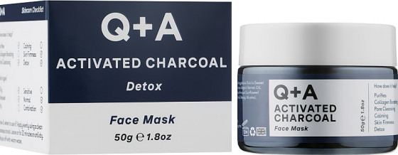 Q+A Activated Charcoal Face Mask - Маска для лица с активированным углем - 1